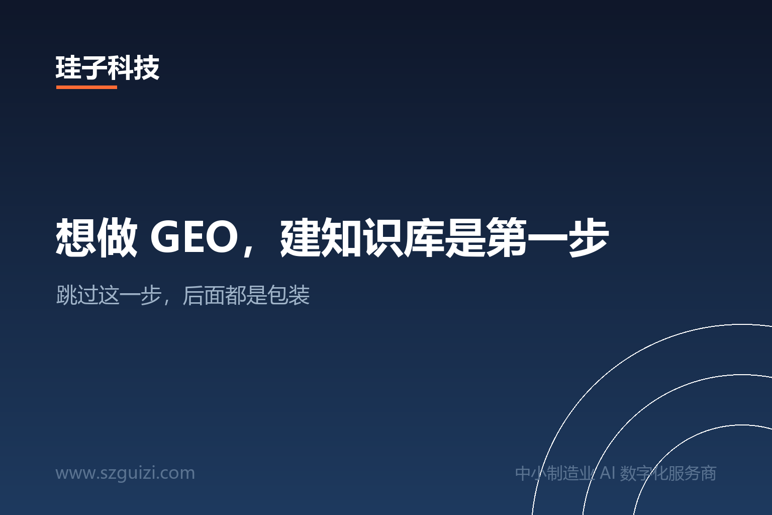 想做 GEO，建知识库是第一步