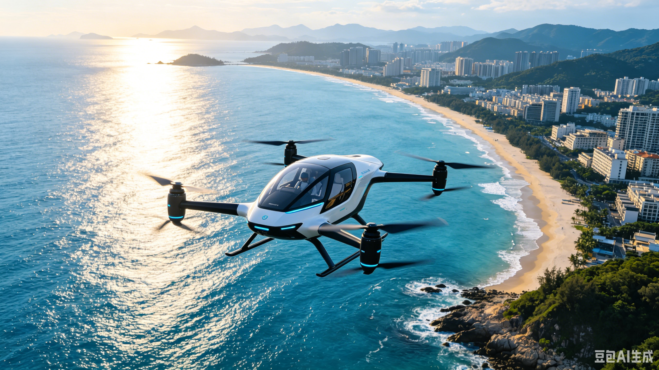 深圳发力低空经济新赛道 全国首条跨城自动驾驶低空航线正式投运