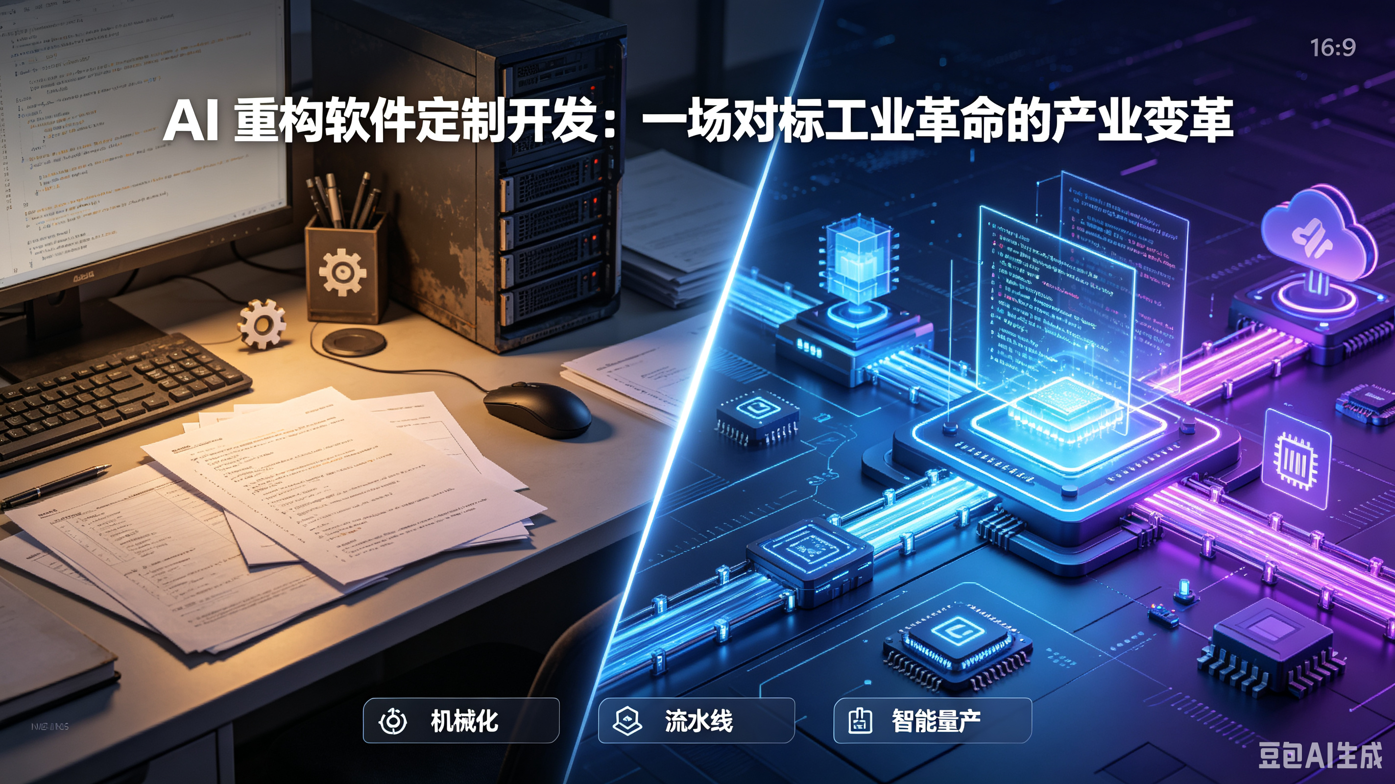 AI 重构软件定制开发：一场对标工业革命的产业变革